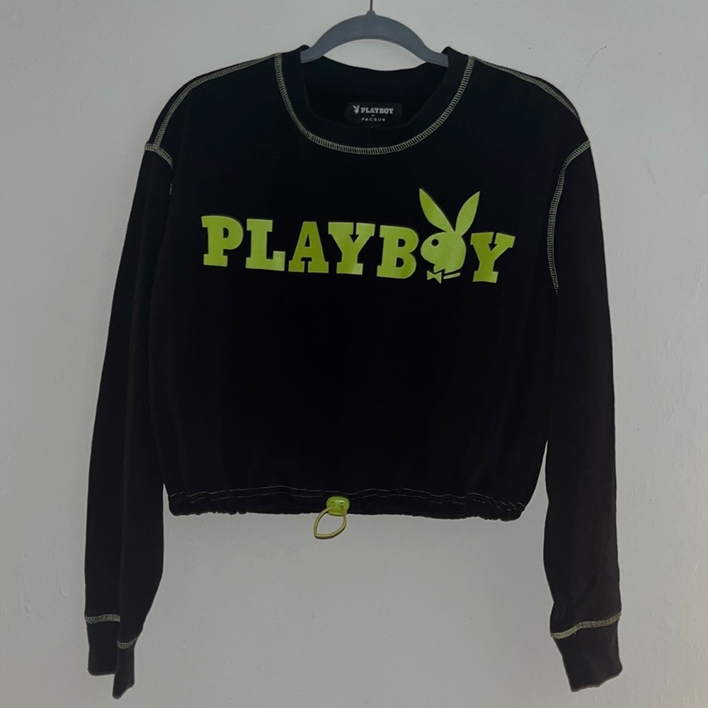 Playboy Cropped Bungee Sweater size S